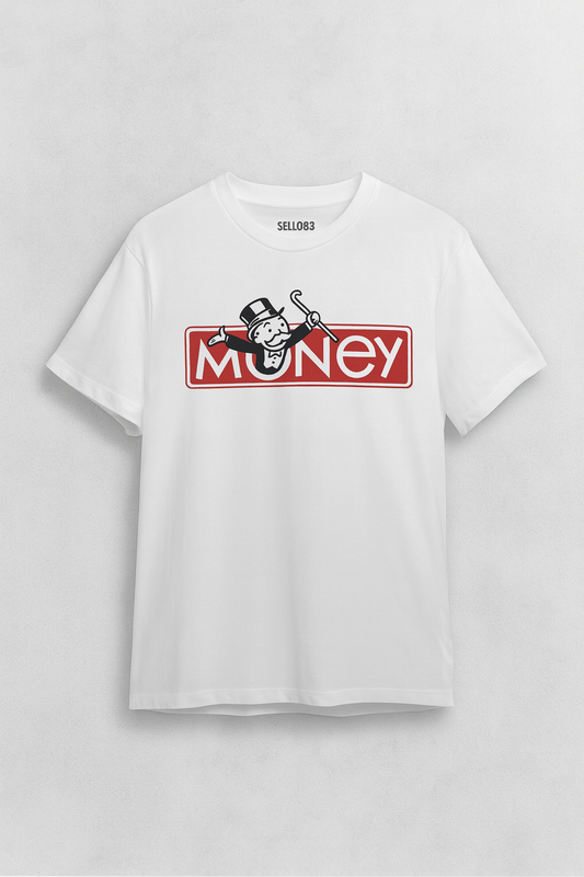 Money tee - Relaxed Fit Top, Casual Wear, Gifts for Her, Gifts for Him, Everyday Comfort