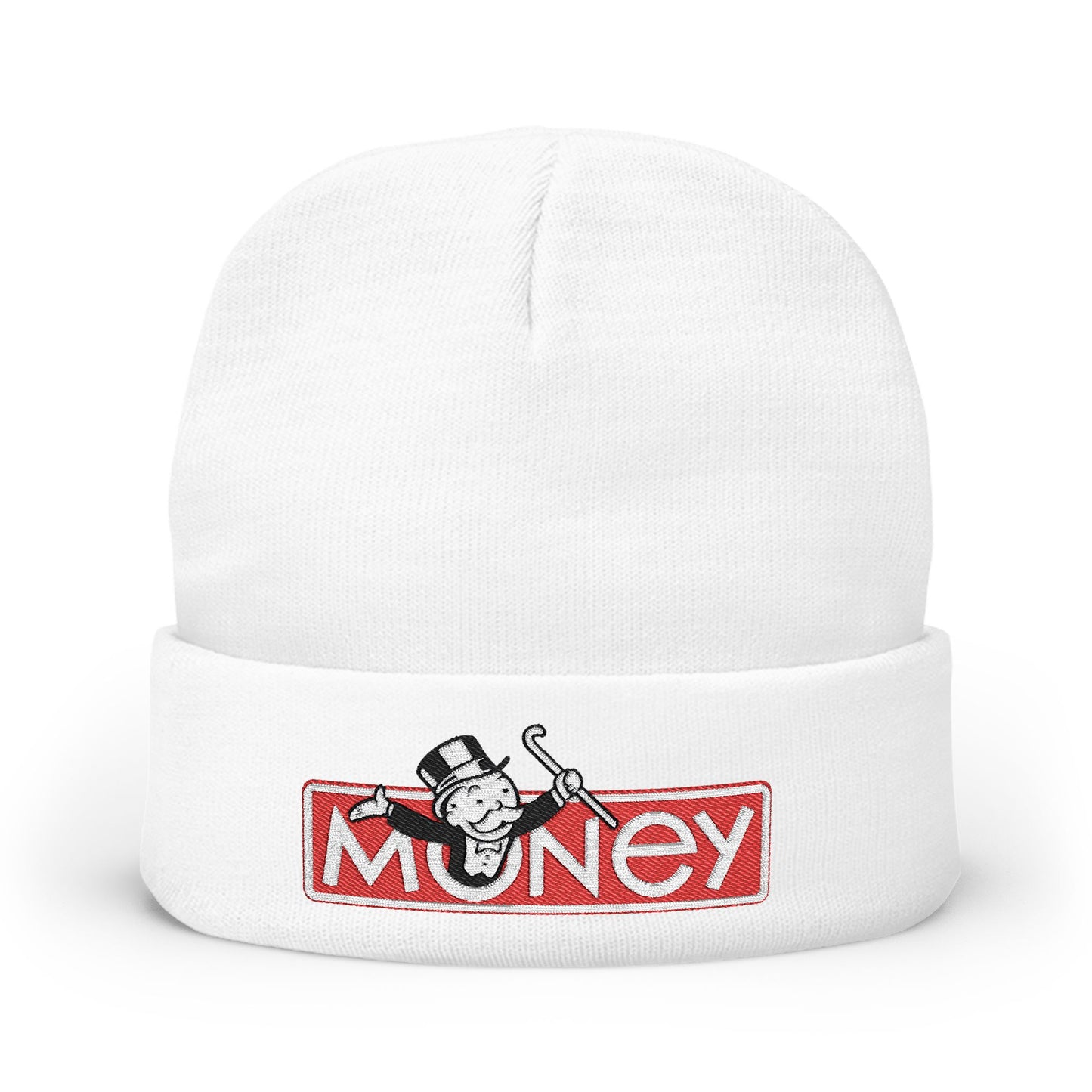 Money 83Embroidered Knit Beanie, Winter Hat, Trendy Accessory, Casual Gift, Streetwear Beanie