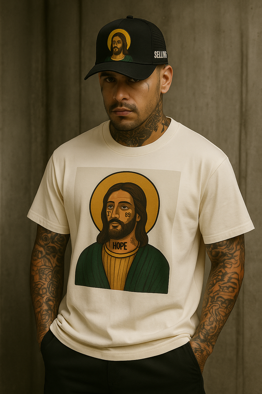 Bendecido 24/7 -Tee, Unisex Heavyweight T-Shirt, Retro Style Shirt, Casual Everyday Tee,