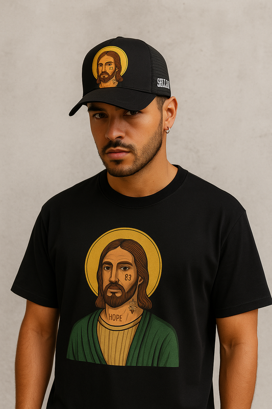 Bendecido 24/7 ..Hopeful Oversized Tee, Unisex Streetwear, Graphic T-Shirt, Faith-Inspired Apparel, Relaxed Fit Top, Comfortable Everyday Wear