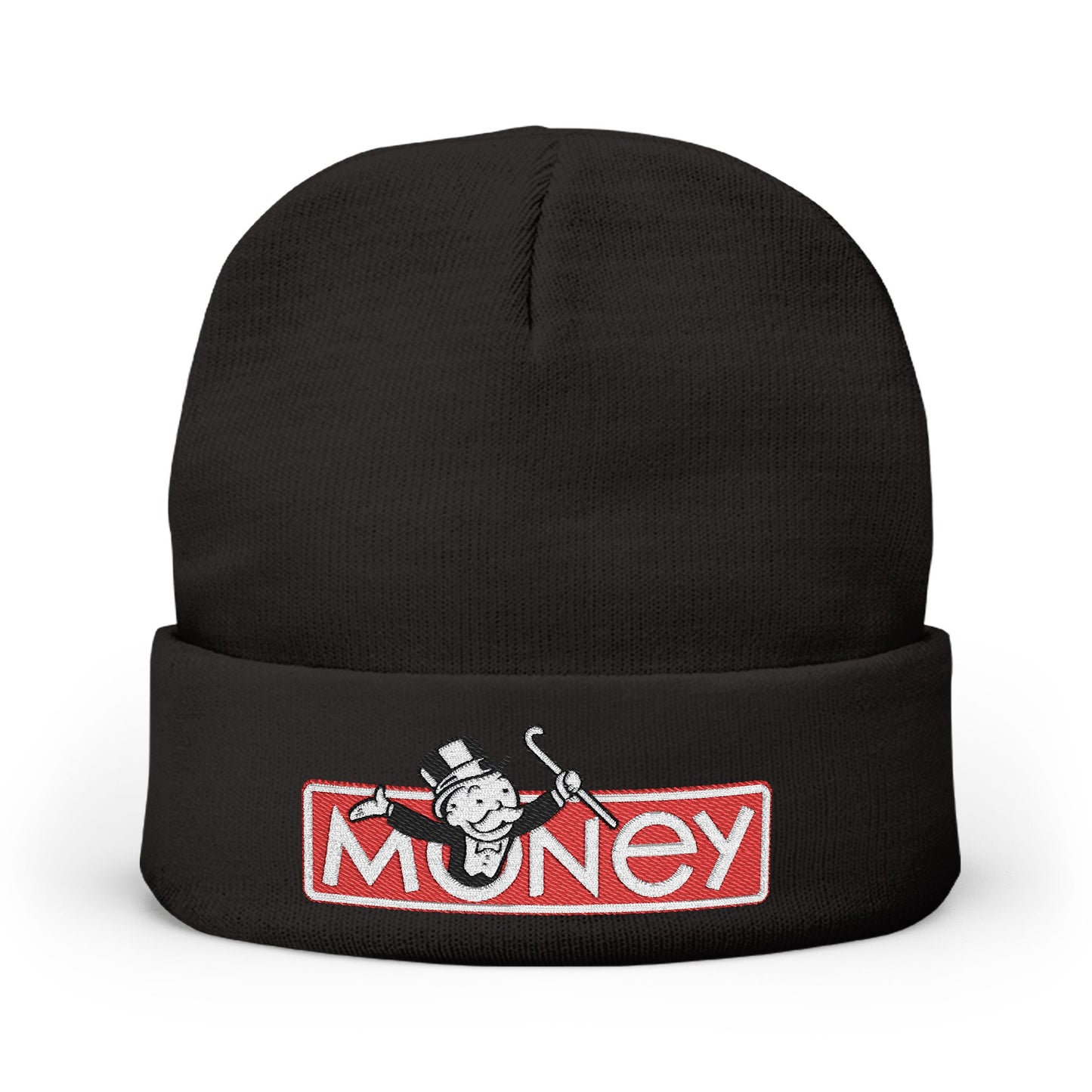 Money 83Embroidered Knit Beanie, Winter Hat, Trendy Accessory, Casual Gift, Streetwear Beanie